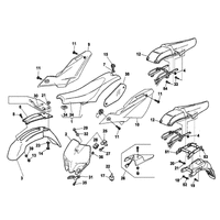 STREIFEN /  KOTFLUEGEL /  SITZBANK / SCHILDTRAEGER