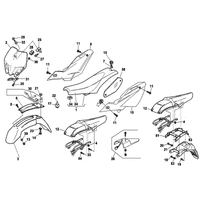 STREIFEN /  KOTFLUEGEL /  SITZBANK / SCHILDTRAEGER