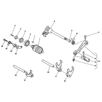 SCHALTGABEL / SCHALTWELLE / SCHALTWALZE