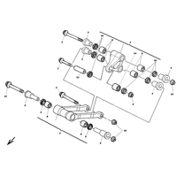 HINTERRADAUFHAENGUNG / HEBELWERK