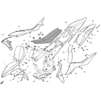 VERKLEIDUNG / KOTFLUEGEL / SATTEL