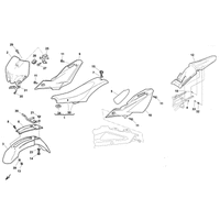 VERKLEIDUNG / KOTFLUEGEL / SITZ