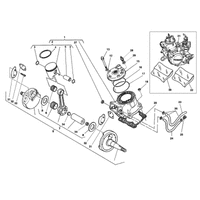 ZYLINDERKOPF / ZYLINDER / KOLBEN / KURBELWELLE