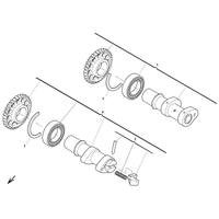 NOCKENWELLE ANSAUGSEITE AUSPUFFSEITE