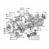 KUPPLUNGSDECKEL / MOTORGEHAEUSE RECHTS