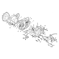 MOTORGEHAEUSE / KUPPLUNGSDECKEL LINKS