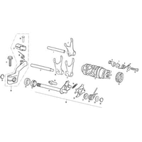 SCHALTWALZE / SCHALTGABEL / SCHALTHEBEL