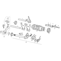 SCHALTWALZE / SCHALTGABEL / SCHALTHEBEL