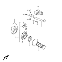 GRIFF RECHTS / BREMSHEBEL / LENKERSCHALTER