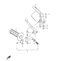 GRIFF LINK / KUPPLUNGSHEBEL / HANDSCHUTZ