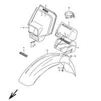 KOTFLUEGEL VORNE / SCHEINWERFERGEHAEUSE