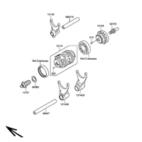 SCHALTGABEL / SCHALTWALZE