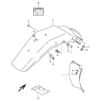 KOTFLUEGEL HINTEN / AUFSCHRIFT