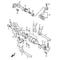 SCHALTGABEL / SCHALTWALZE