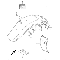 KOTFLUEGEL HINTEN / AUFSCHRIFT
