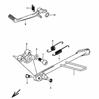 STAENDER / FUSSBREMSHEBEL