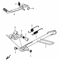 STAENDER / FUSSBREMSHEBEL
