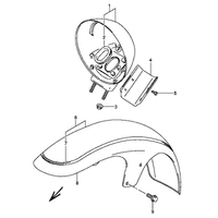 KOTFLUEGEL VORNE / SCHEINWERFERGEHAEUSE