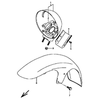 KOTFLUEGEL VORNE / SCHEINWERFERGEHAEUSE
