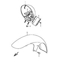 KOTFLUEGEL VORNE / SCHEINWERFERGEHAEUSE