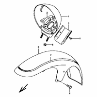 KOTFLUEGEL VORNE / SCHEINWERFERGEHAEUSE