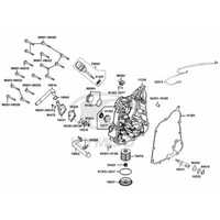 Gehäusedeckel rechts & Wasserpumpe