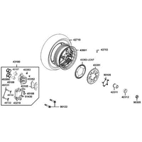 Hinterrad mit Bremse