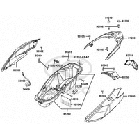 Verkleidungen hinten & Helmfach