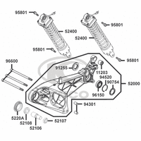 Stoßdämpfer hinten & Schwingarm