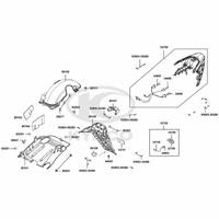 Rücklicht, Spritzschutz & hintere Radabdeckung