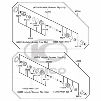 Einzelteile Antriebswellen