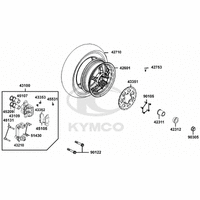 Hinterrad mit Bremse