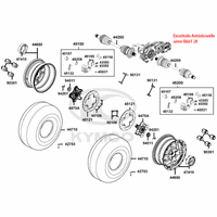 Räder vorne mit Bremse & Antriebswelle