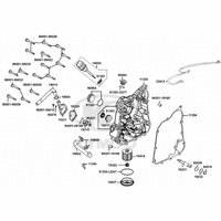 Gehäusedeckel rechts, Ölfilter & Wasserpumpe