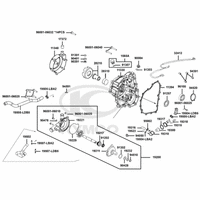 Gehäusedeckel rechts & Wasserpumpe