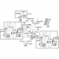 Gabel, Gabeljoch, Lenkkopflager & Kotflügel vorne