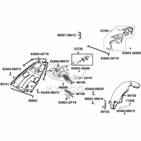 Rücklicht, Kennzeichenbeleuchtung & hintere Radabdeckung