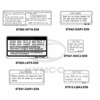 Aufkleber & Hinweisschilder