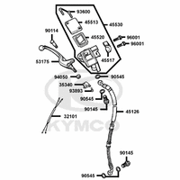 Bremshebel & Bremsschlauch vorne