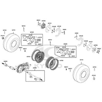 Räder vorne mit Bremse