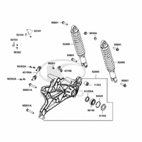 Stossdämpfer hinten