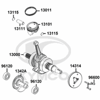 Kurbelwelle & Kolben