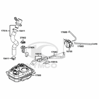 Tank, Benzinhahn & Benzinfilter