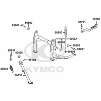 Hauptständer, Seitenständer & Kickstarterhebel