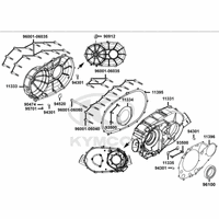 Kurbelgehäusedeckel rechts & Variomatikdeckel