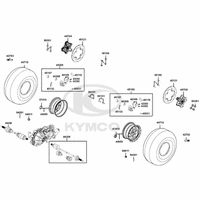 Räder vorne mit Bremse & Antriebswelle
