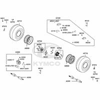 Räder hinten mit Bremse & Antriebswelle
