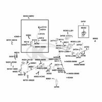 Hauptbremszylinder hinten, Schalthebel & Fußbremse