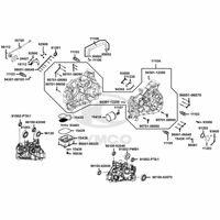Kurbelgehäuse, Ölfilter & Schalter Ganganzeige