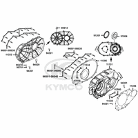 Kurbelgehäusedeckel rechts & Variomatikdeckel
